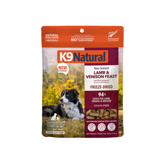 K9 Natural New Zealand Lamb & Venison Feast Freeze-Dried Dog Food
