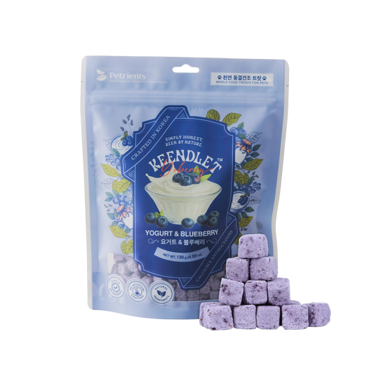 Keendlet Freeze-Dried Yoberry with Yogurt & Blueberryfor Dogs & Cats, 4.59oz