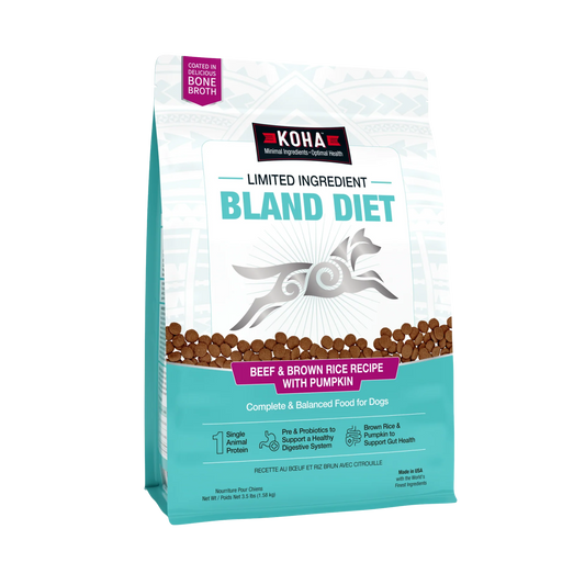 Koha Limited Ingredient Dry Bland Diet Beef & Brown Rice Recipe with Pumpkin for Dogs