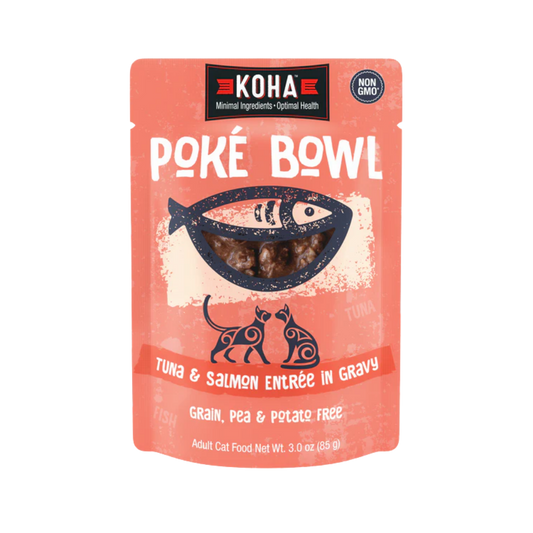 Koha Poké Bowl Tuna & Salmon Entrée In Gravy For Cats