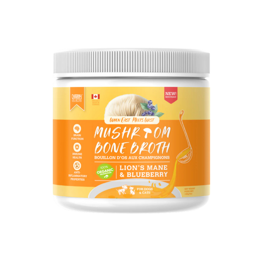Lion's Mane & Blueberry Mushroom Bone Broth for Dogs & Cats