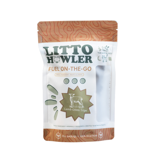 Litto Howler Dehydrated Lamb Green Tripe Sticks, 6ct