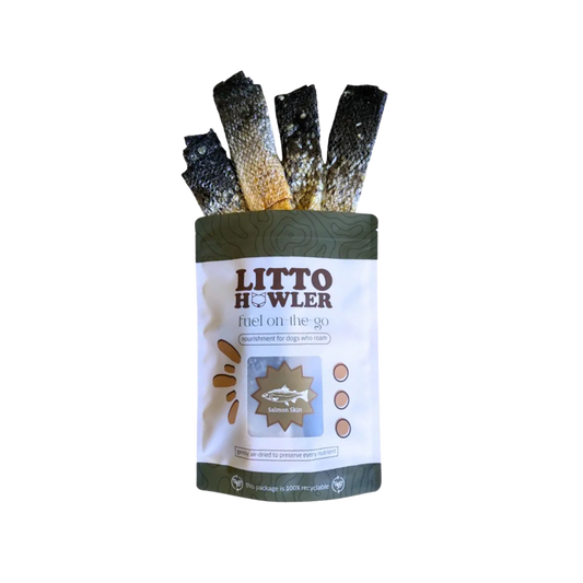 Litto Howler Freeze-Dried Salmon Skin Rolls
