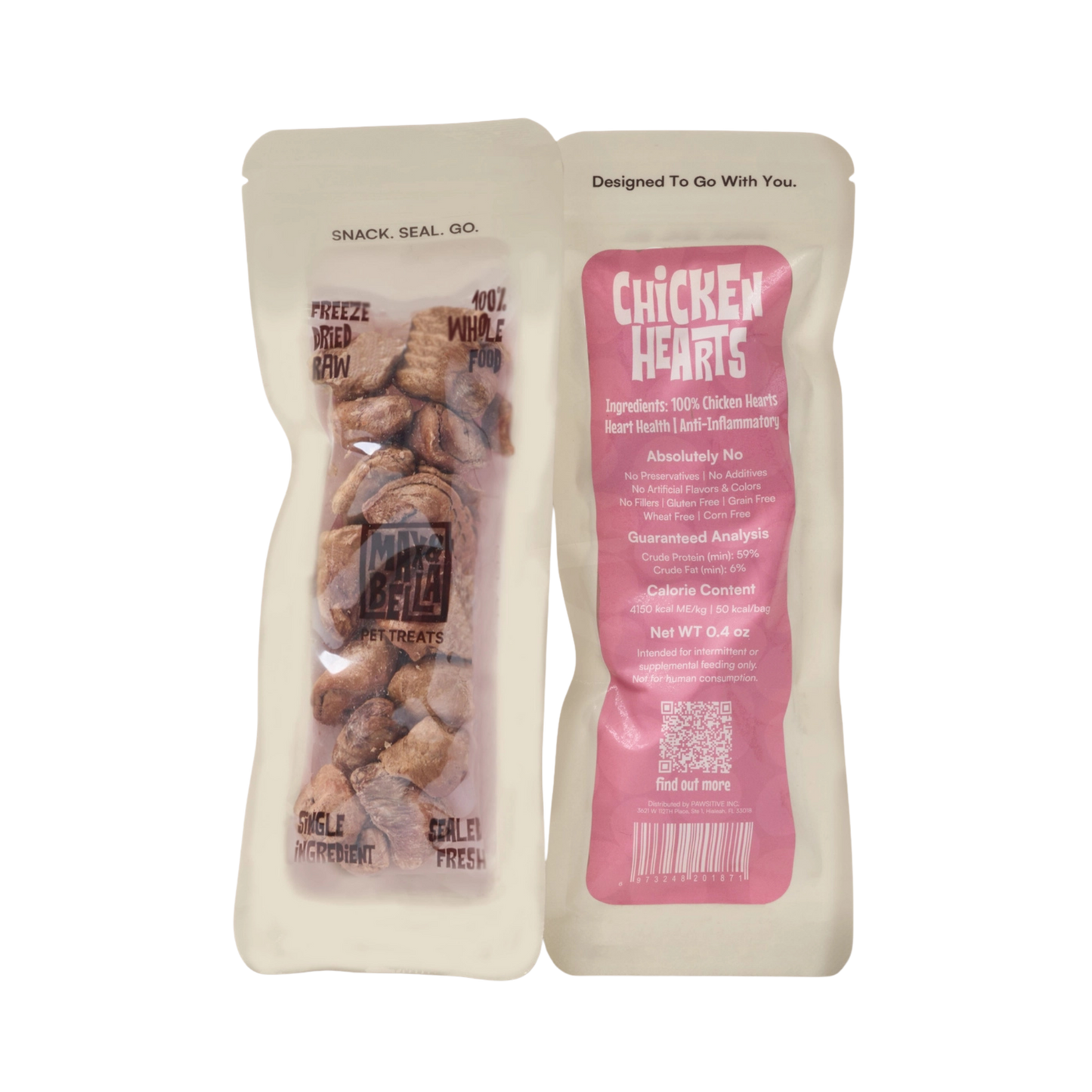 Max & Bella Freeze-Dried Chicken Hearts