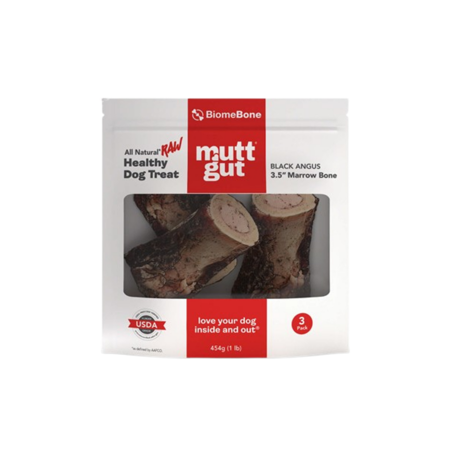 MuttGut Black Angus 3.5" Marrow Bones