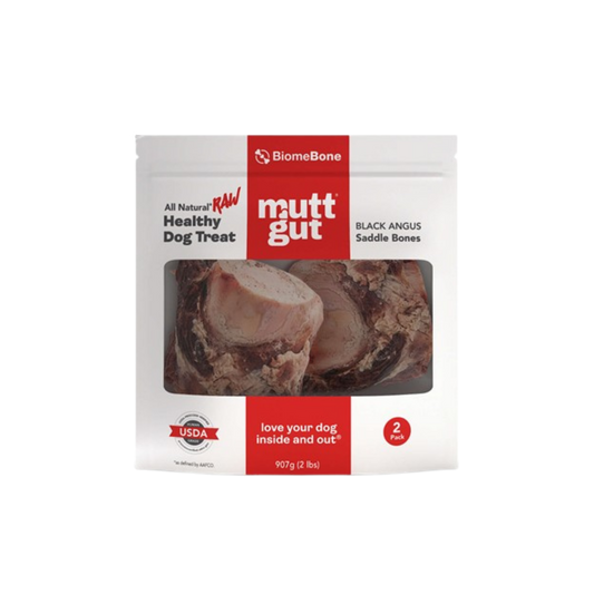 MuttGut Frozen Black Angus Saddle Bones