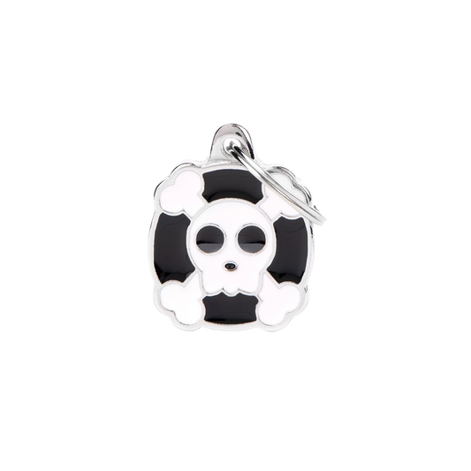 Myfamily Charms Small Skull ID Tag