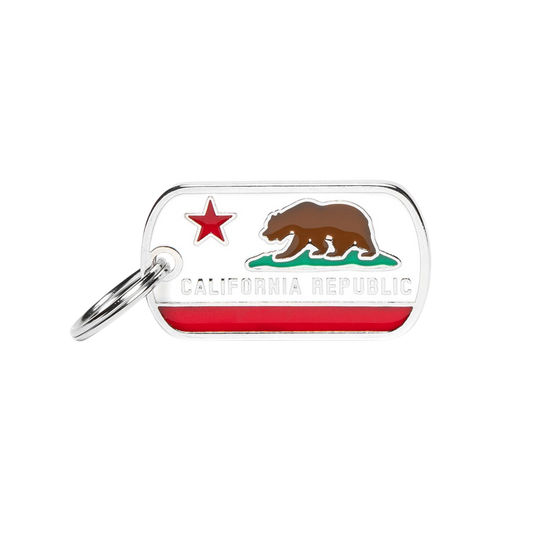Myfamily Flags California ID Tag