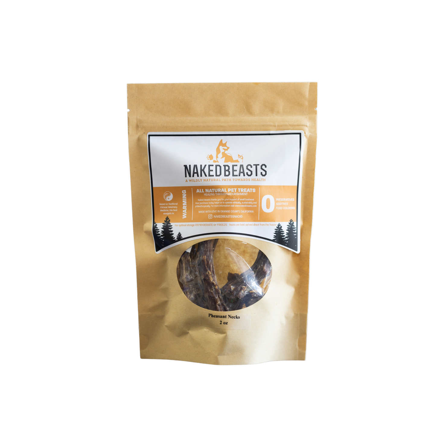 Naked Beasts Dehydrated Pheasant Necks