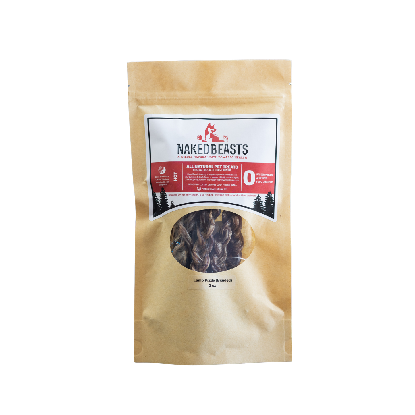 Naked Beasts Dehydrated Lamb Pizzle