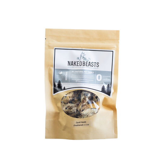 Naked Beasts Dehydrated Quail Heads
