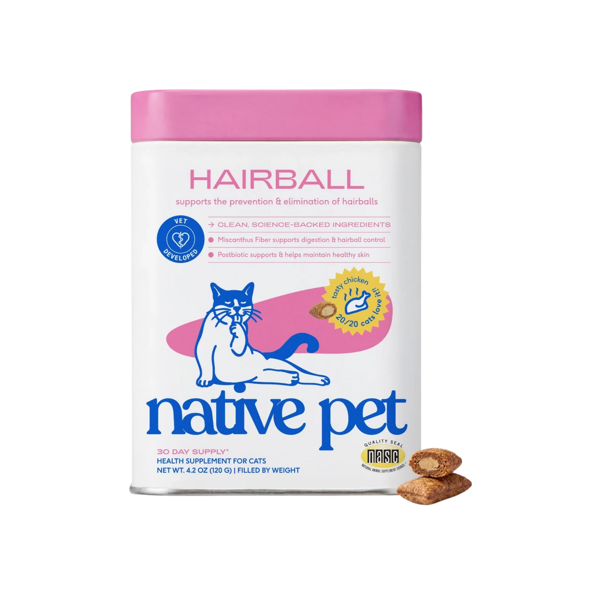 Native Pet Hairball for Cats, 4.2oz