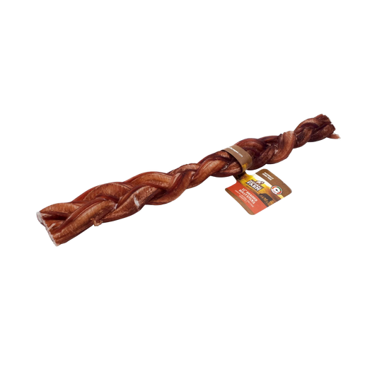 Natural Farm 12-inch Bully Stick Braided Stick for Dogs