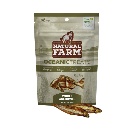 Natural Farm Whole Anchovies Natural Dog Treats, 3.53oz