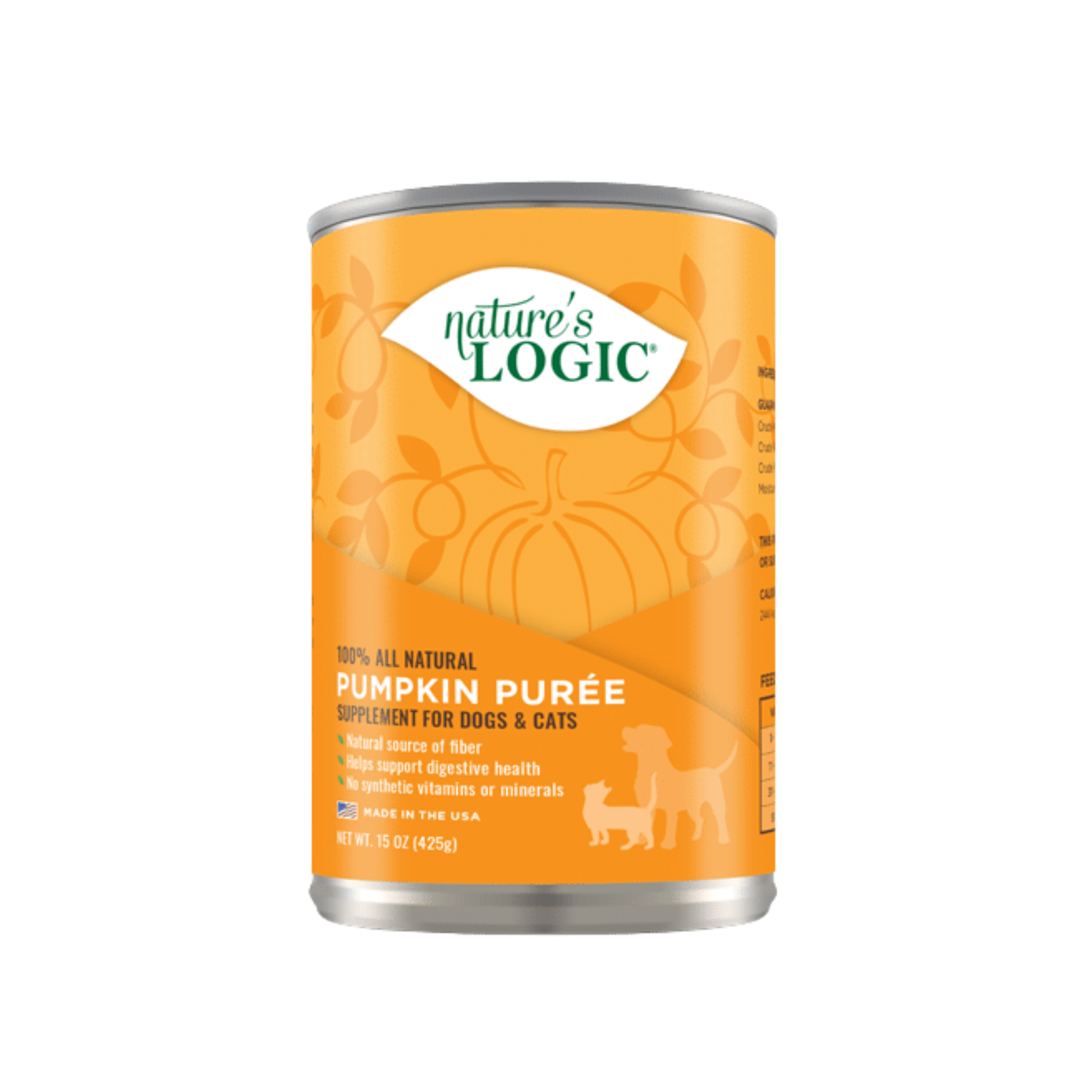 Nature's Logic Pumpkin Puree Supplement for Dogs & Cats – Pups & Cubs ...