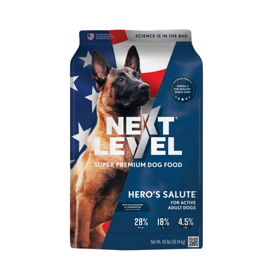 Next Level Hero's Salute Dry Dog Food, 40lb