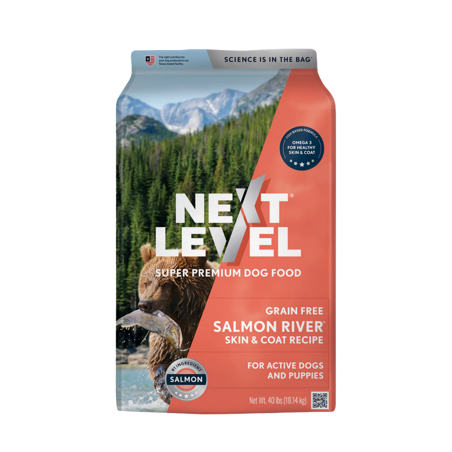 Next Level Salmon River Dry Dog Food, 40lb