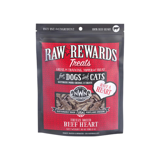 Northwest Naturals Raw Rewards Freeze-Dried Beef Heart for Dogs & Cats