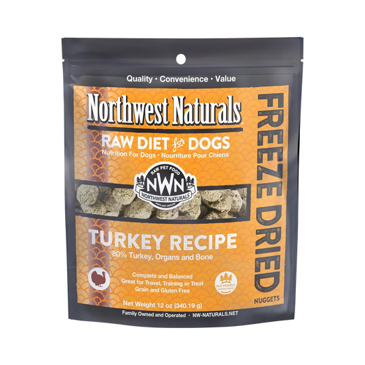 Northwest Naturals Freeze-Dried Raw Turkey Recipe for Dogs