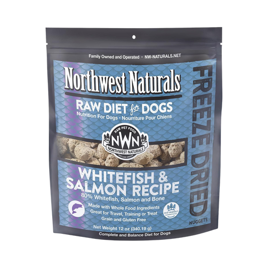 Northwest Naturals Freeze-Dried Whitefish & Salmon Recipe for Dogs, 12oz