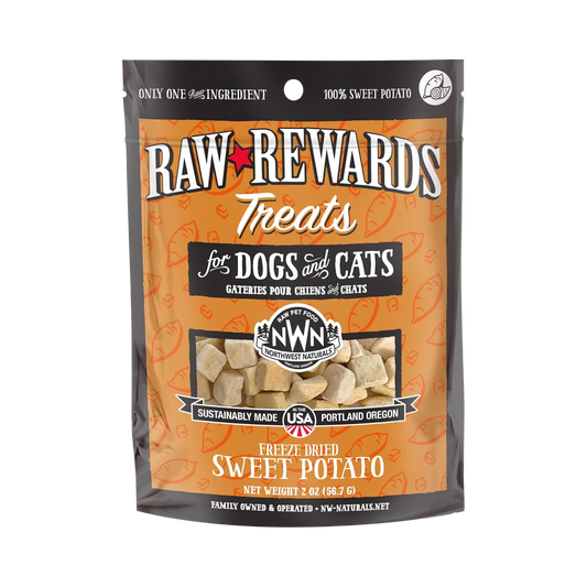 Northwest Naturals Raw Rewards Freeze-Dried Sweet Potato for Dogs & Cats