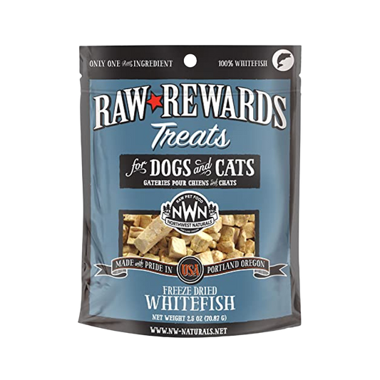 Northwest Naturals Raw Rewards Freeze-Dried Whitefish for Dogs & Cats