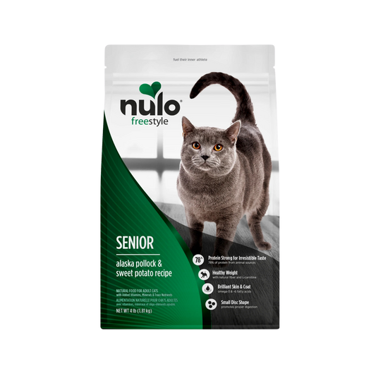 Nulo FreeStyle Senior Alaska Pollock & Sweet Potato Recipe for Cats, 5lb