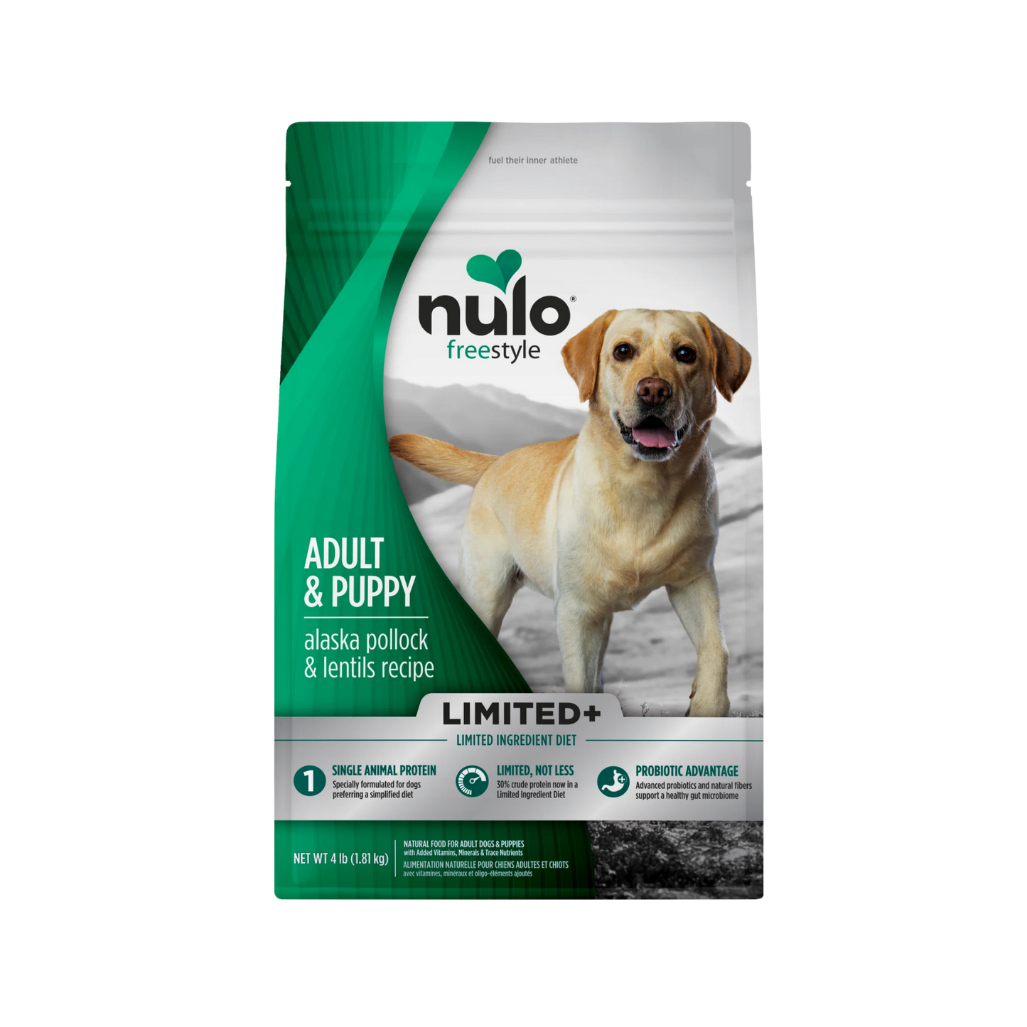 Nulo Freestyle Limited+ Alaska Pollock & Lentils Recipe for Dogs