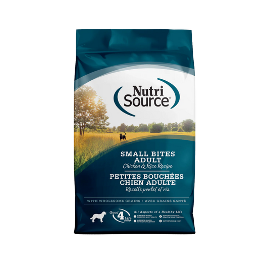 NutriSource Adult Chicken & Rice Small Bites Dry Dog Food