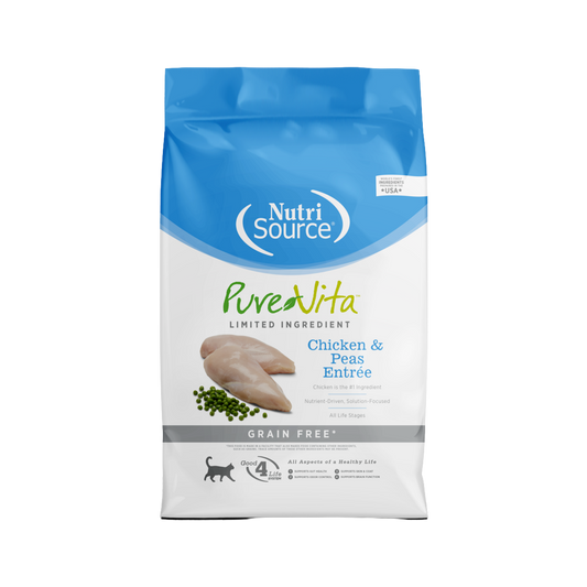 NutriSource PureVita Grain Free Chicken & Peas Entrée Limited Ingredient Cat Food