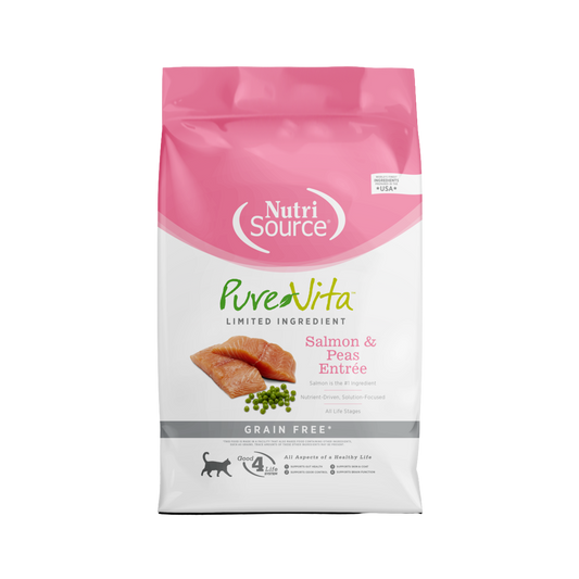 NutriSource PureVita Grain Free Salmon & Peas Entrée Limited Ingredient Cat Food