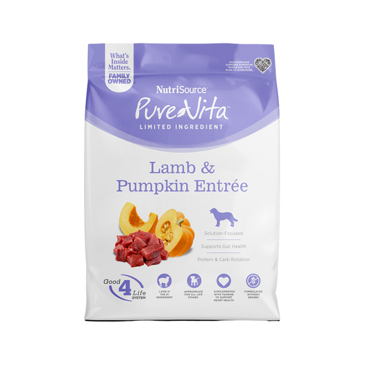 NutriSource PureVita Lamb & Pumpkin Entrée Limited Ingredient Dog Food