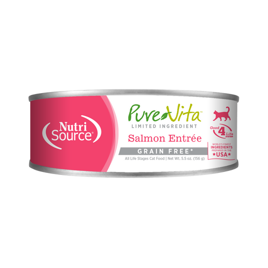 NutriSource PureVita Salmon Entrée Limited Ingredient Wet Cat Food