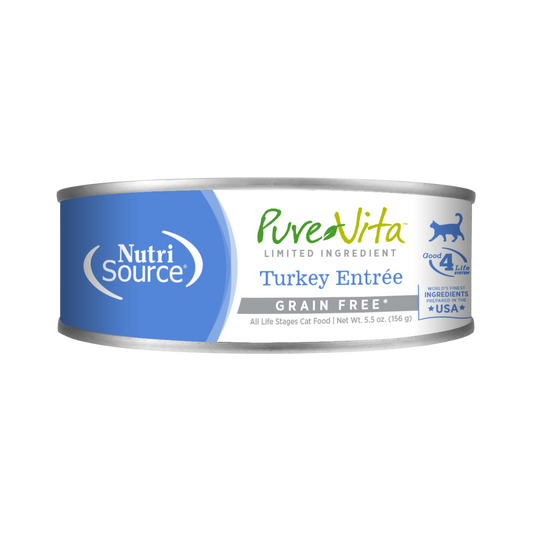 NutriSource PureVita Turkey Entrée Limited Ingredient Wet Cat Food