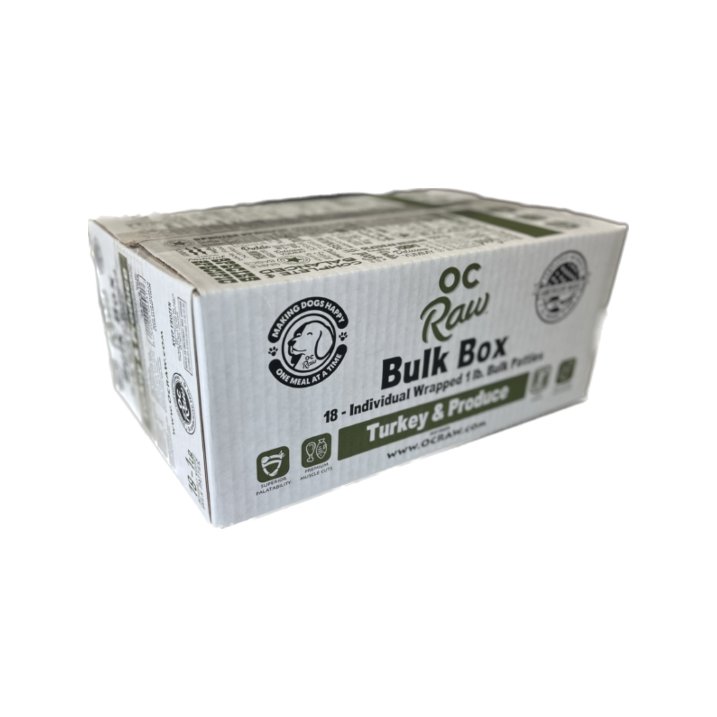 OC Raw Turkey & Produce Bulk Box