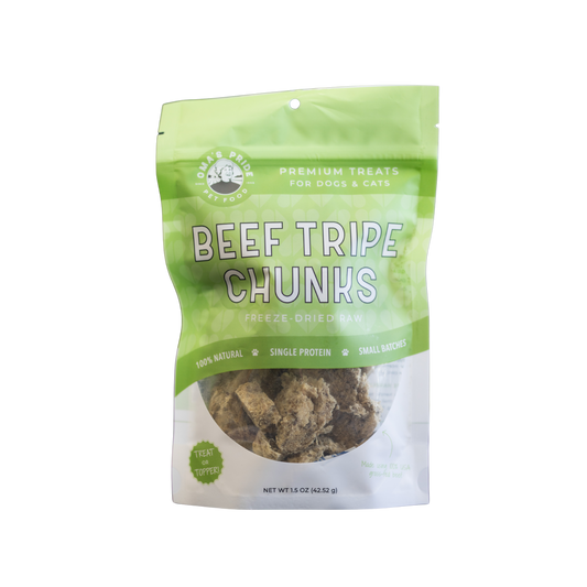 Oma's Pride Freeze-Dried Beef Tripe Chunks