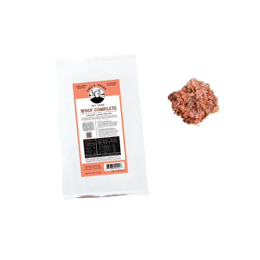 Oma's Pride Woof Complete Raw Lamb Recipe for Dogs