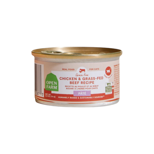 Open Farm Chicken & Grass-Fed Beef Pâté for Cats