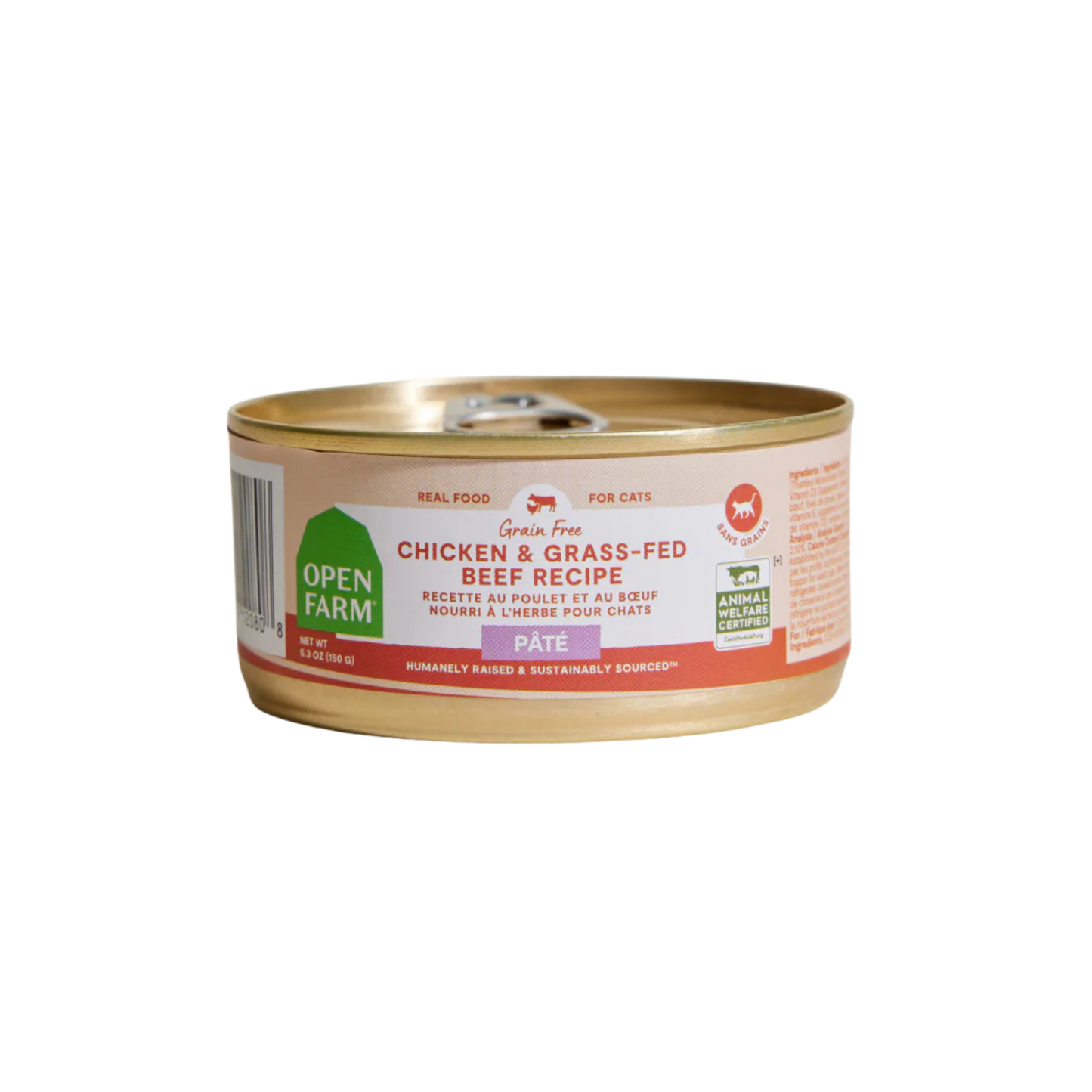Open Farm Chicken & Grass-Fed Beef Pâté for Cats