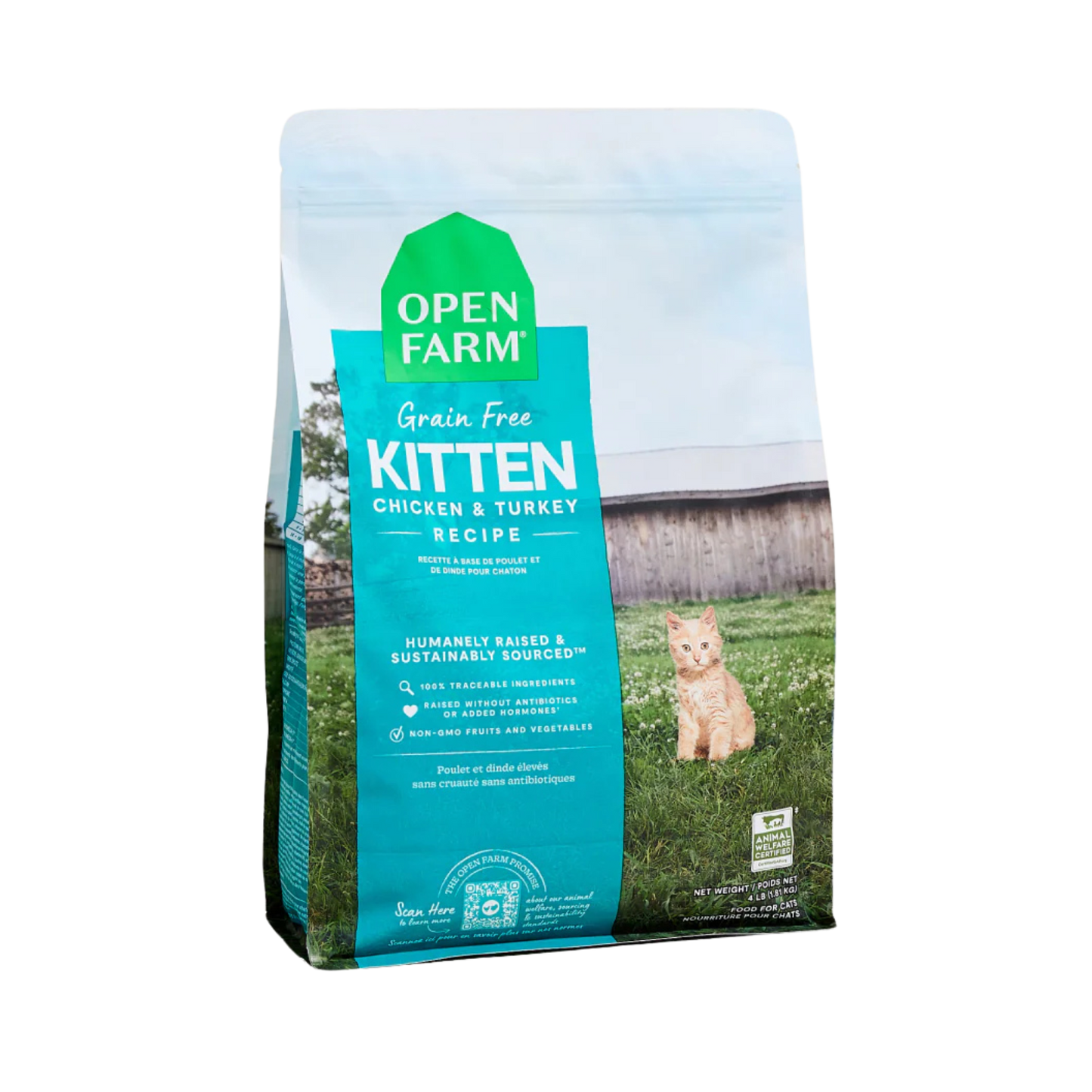 Open Farm Chicken & Turkey Grain-Free Kitten Kibble