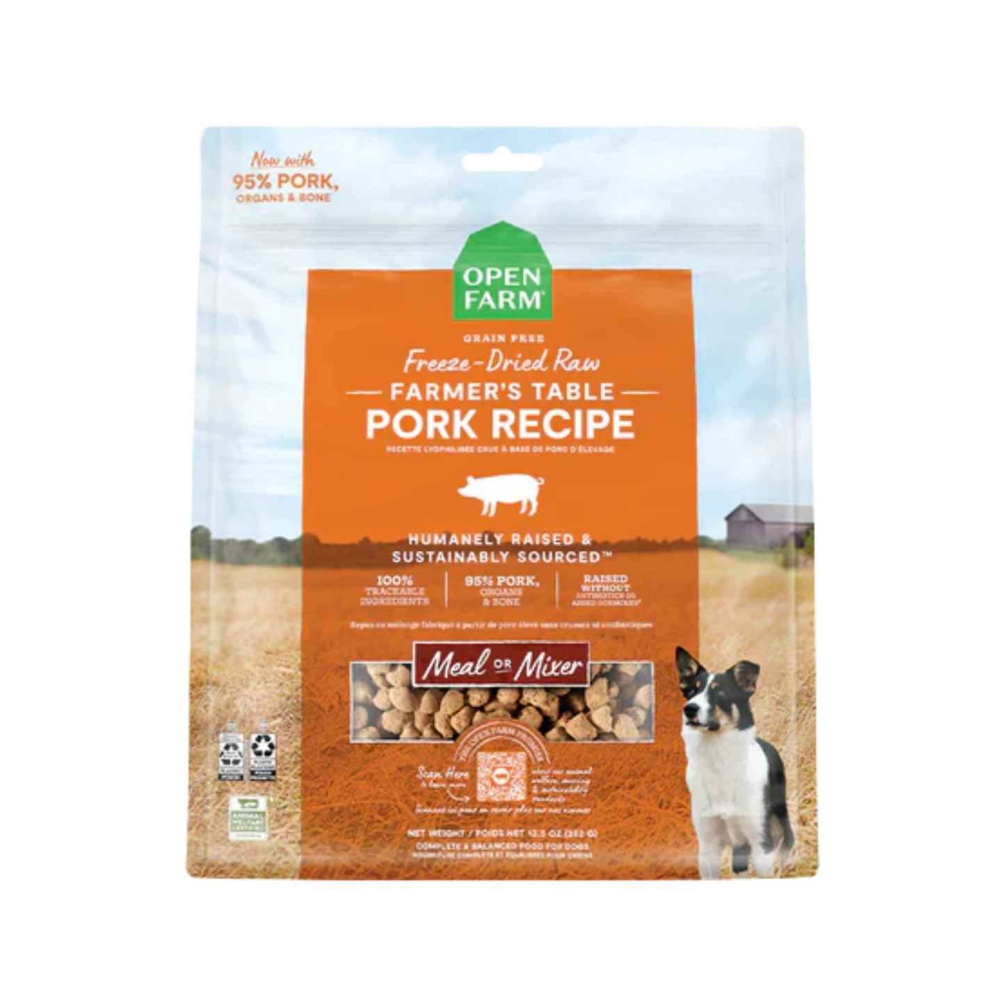 Open Farm Farmer's Table Pork Freeze-Dried Raw Morsels for Dogs