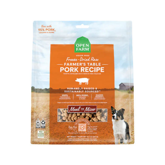 Open Farm Farmer's Table Pork Freeze-Dried Raw Morsels for Dogs