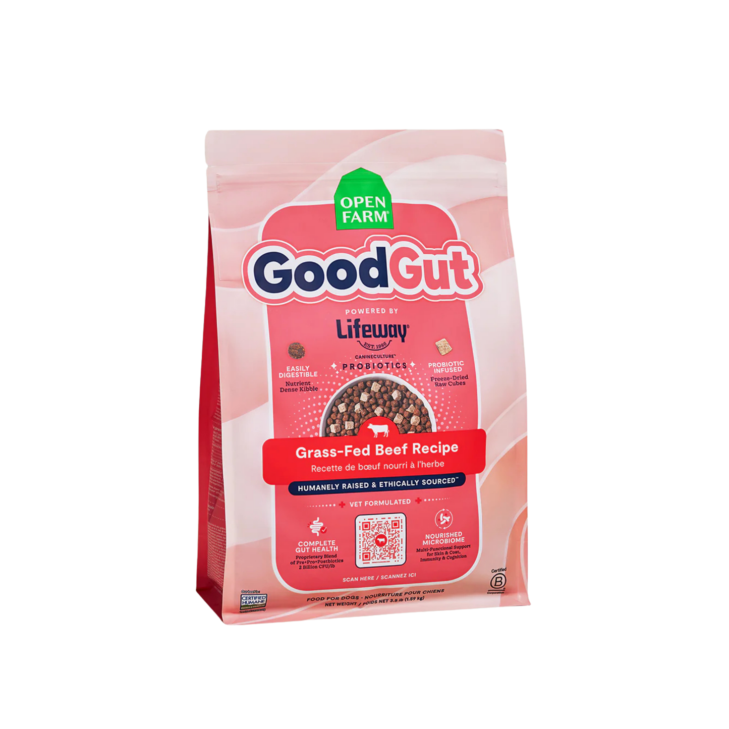 Open Farm GoodGut Grass-Fed Beef Dry Dog Food