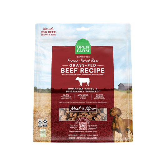 Open Farm Grass-Fed Beef Freeze-Dried Raw Morsels for Dogs