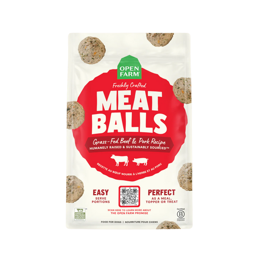 Open Farm Grass‑Fed Beef & Pork Freshly Crafted Meatballs for Dog