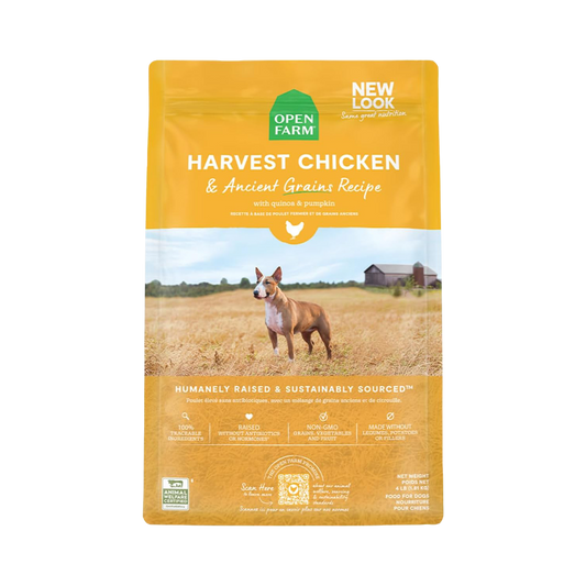 Open Farm Harvest Chicken & Ancient Grains Dry Dog Food, 22lb