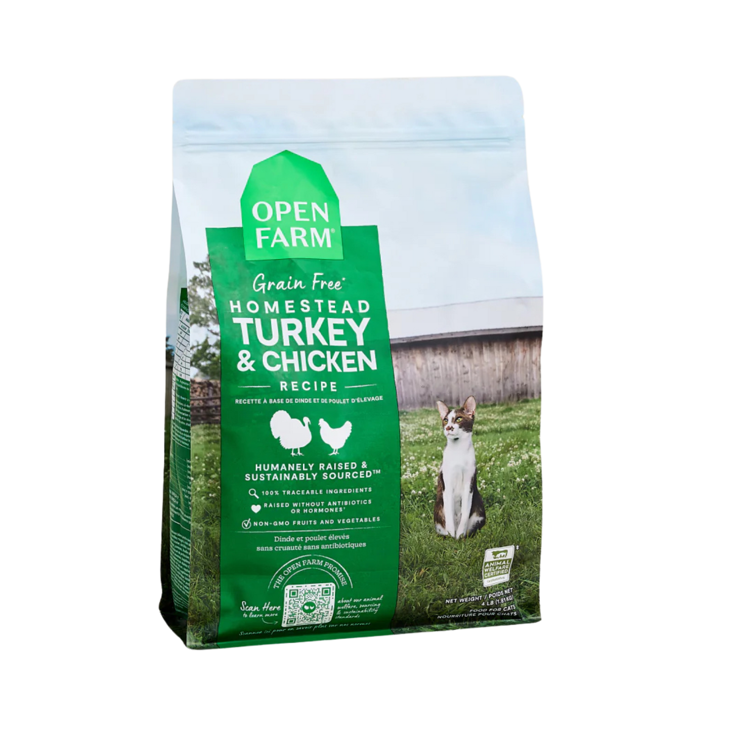Open Farm Homestead Turkey & Chicken Grain-Free Cat Kibble