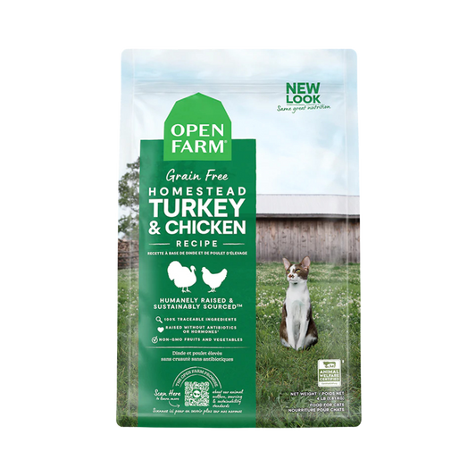 Open Farm Homestead Turkey & Chicken Grain-Free Cat Kibble