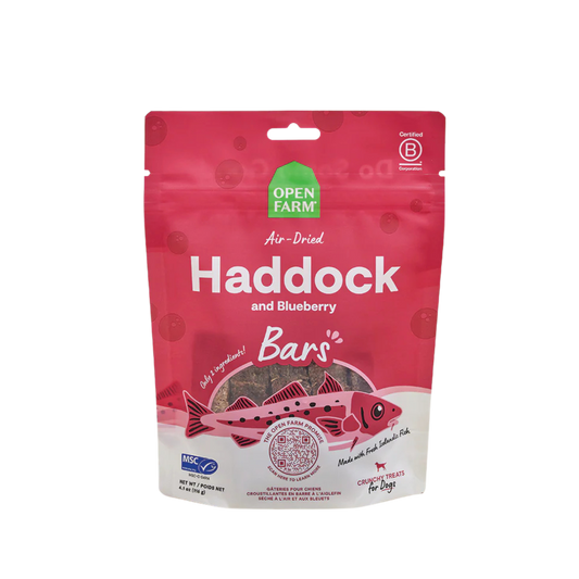 Open Farm Icelandic Air-Dried Haddock & Blueberry Dog Treat Bars