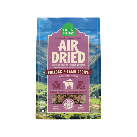 Open Farm Pollock & Lamb Air-Dried Recipe for Dogs